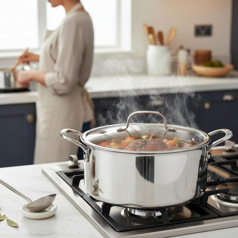 Prestige Infinity Tri Ply Stainless Steel 30cm Casserole With Lid - Image 5